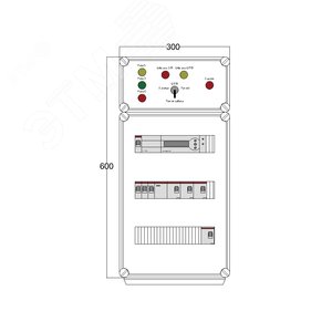 Щит управления электрообогревом HS 4x1700 D850 (в комплекте с терморегулятором) DBS004 DEVIbox