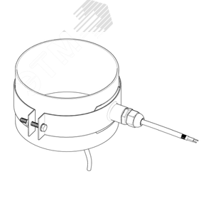 Хомут для ввода кабеля в трубу ХВТ-110