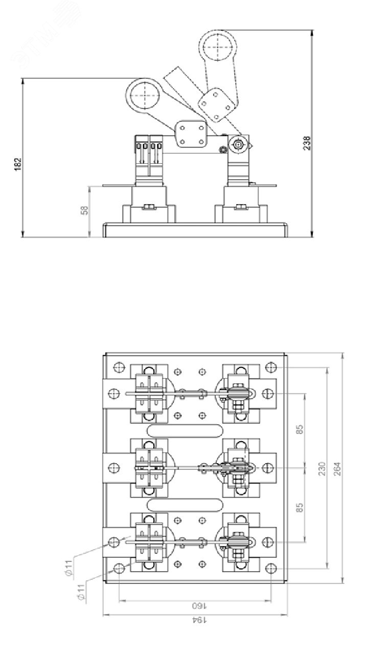 Изображение товара Разъединитель РЕ 19-39-31160 630А Россия электромонтажный