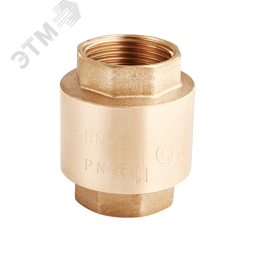 Изображение товара Клапан обратный с латунным сердечником 1/2' (шт)