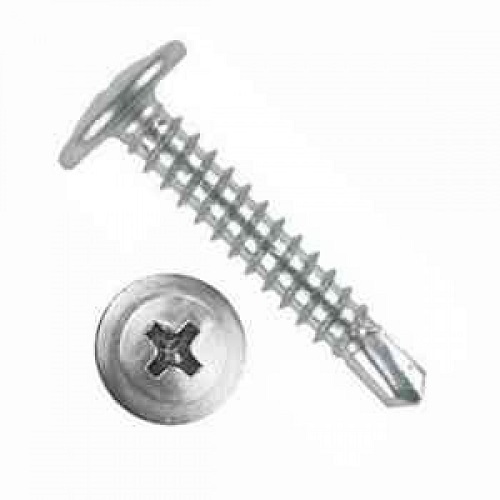 Саморез 4.2х25 по металлу пресс-шайба сверло      оцинкованный