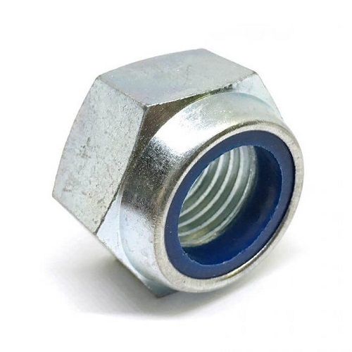 DIN 985 Гайка М6 5 ZN (1000 шт.) шестигранная     самоконтрящаяся низкая с нейлоновой вставкой