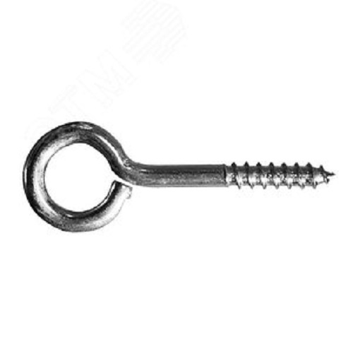 Шуруп с кольцом 5х80 ZN оцинкованный (шуруп-крючокО-образный)