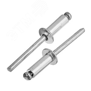 Изображение товара Заклепка вытяжная 4.0х12 алюминий/сталь (1000шт) (упак)