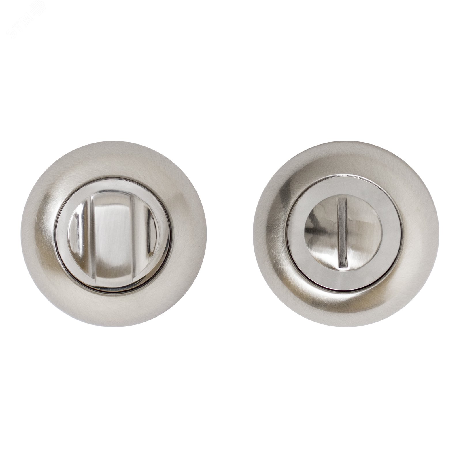 Изображение товара Комплект сантехнической завертки к ручкам Стандарт BK-R1 SN/CP алюминиевый сплав