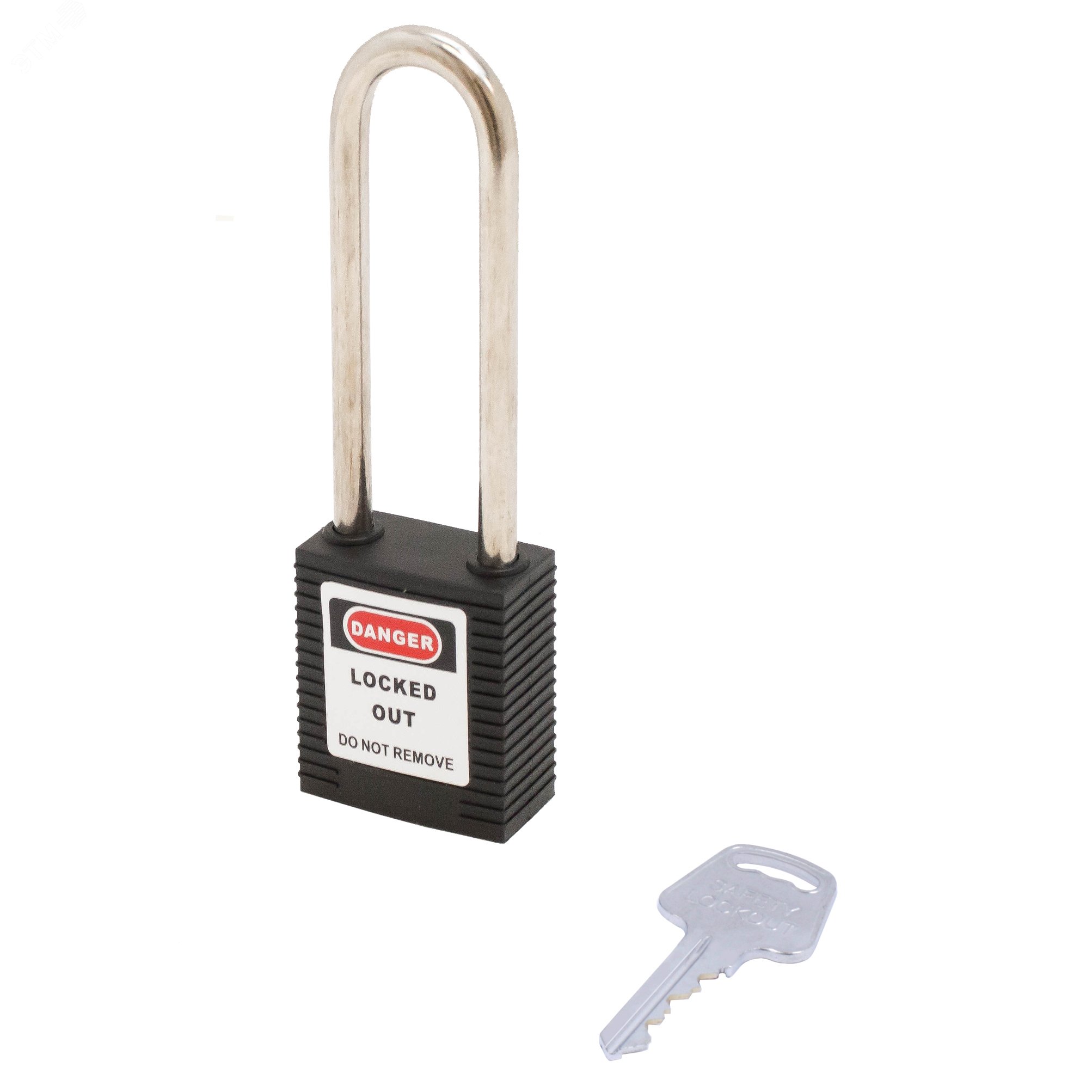 Изображение товара Навесной замок BD-G25S Black из нержавеющей стали и пластика