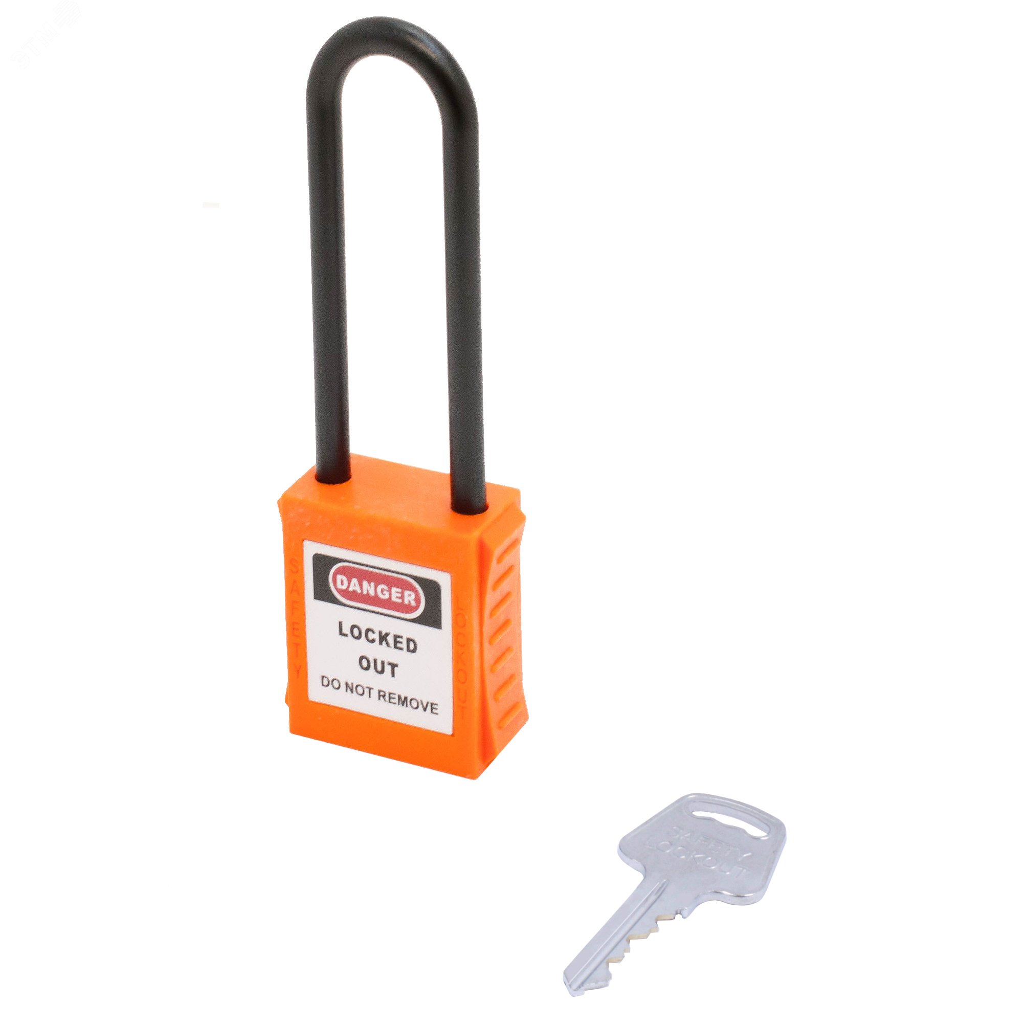 Изображение товара Замок навесной BD-G37 Orange с нейлоновой дужкой и цилиндром из латуни