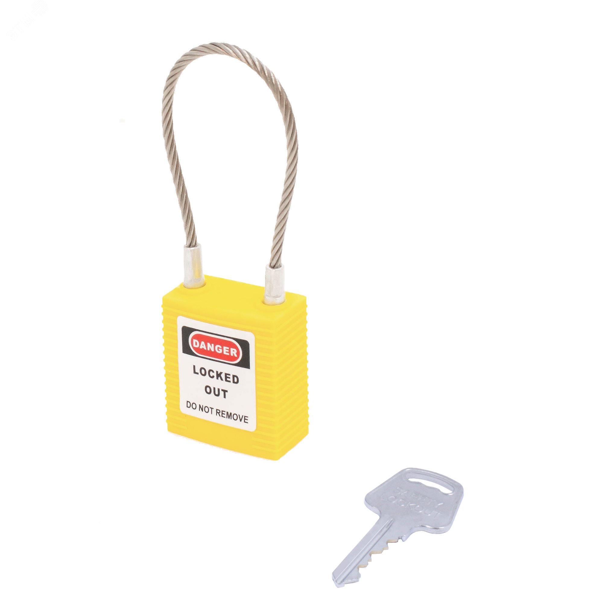 Изображение товара Замок безопасности навесной с тросом BD-G42 Yellow (шт)