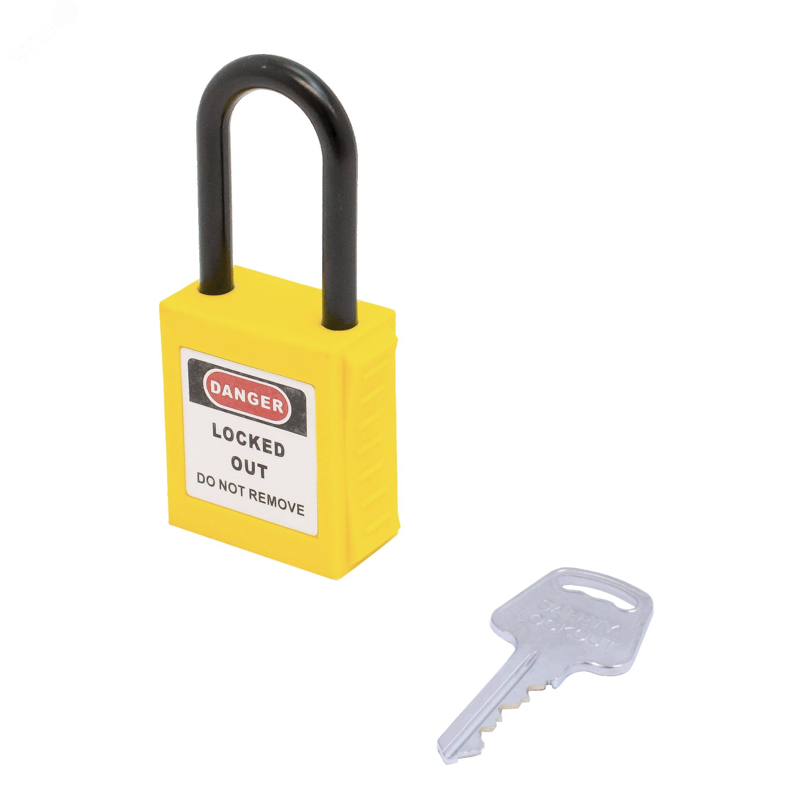 Изображение товара Нейлоновый навесной замок BD-G12 Yellow 45x40x20 мм с латунным цилиндром