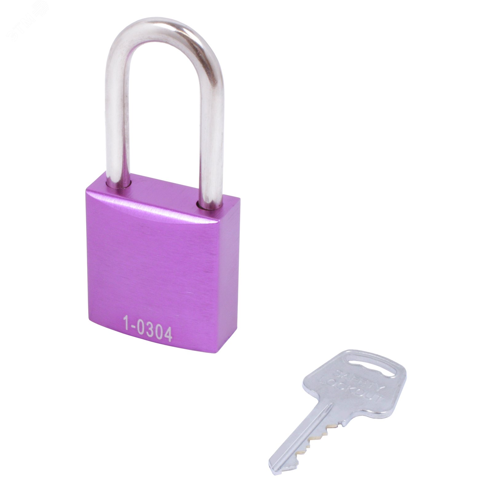 Изображение товара Навесной замок BD-A06S White A алюминиевый с хромовой дужкой, 6 мм