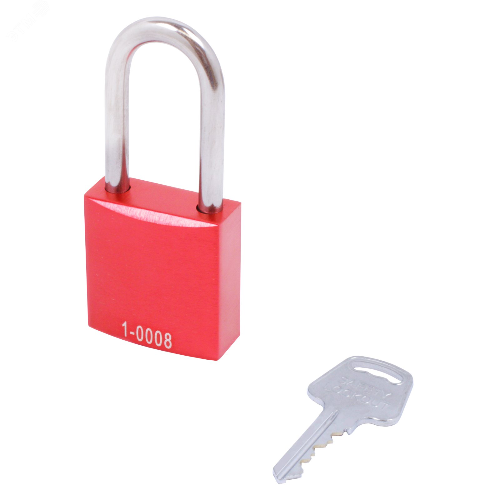 Изображение товара Навесной замок BD-A01S Red A 40x45 мм с латунным цилиндром и защитой от УФ