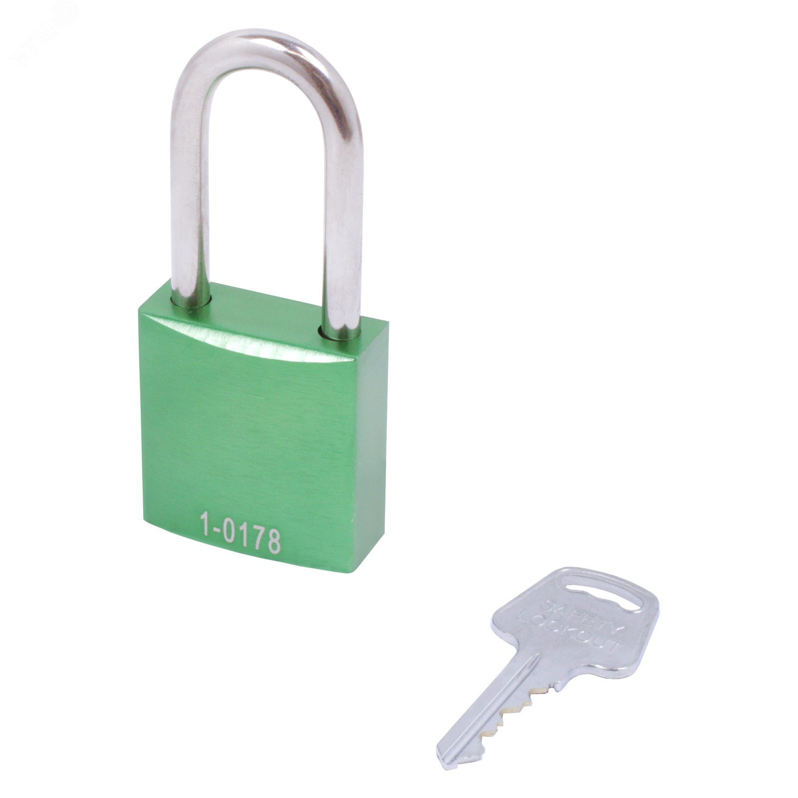 Изображение товара Навесной замок Green A с алюминиевым корпусом и стальной дужкой 40x45 мм