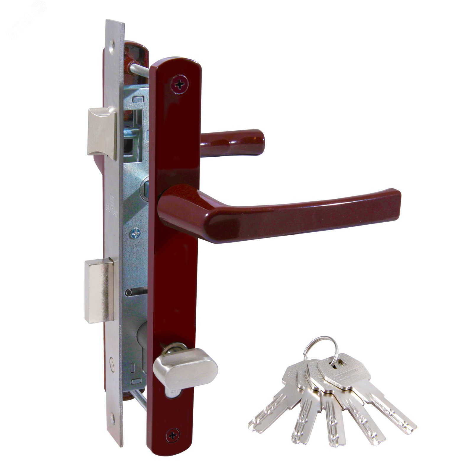 Изображение товара Замок врезной БУЛАТ ЗВ4-1В.20.01.8017 для калитки 70 мм