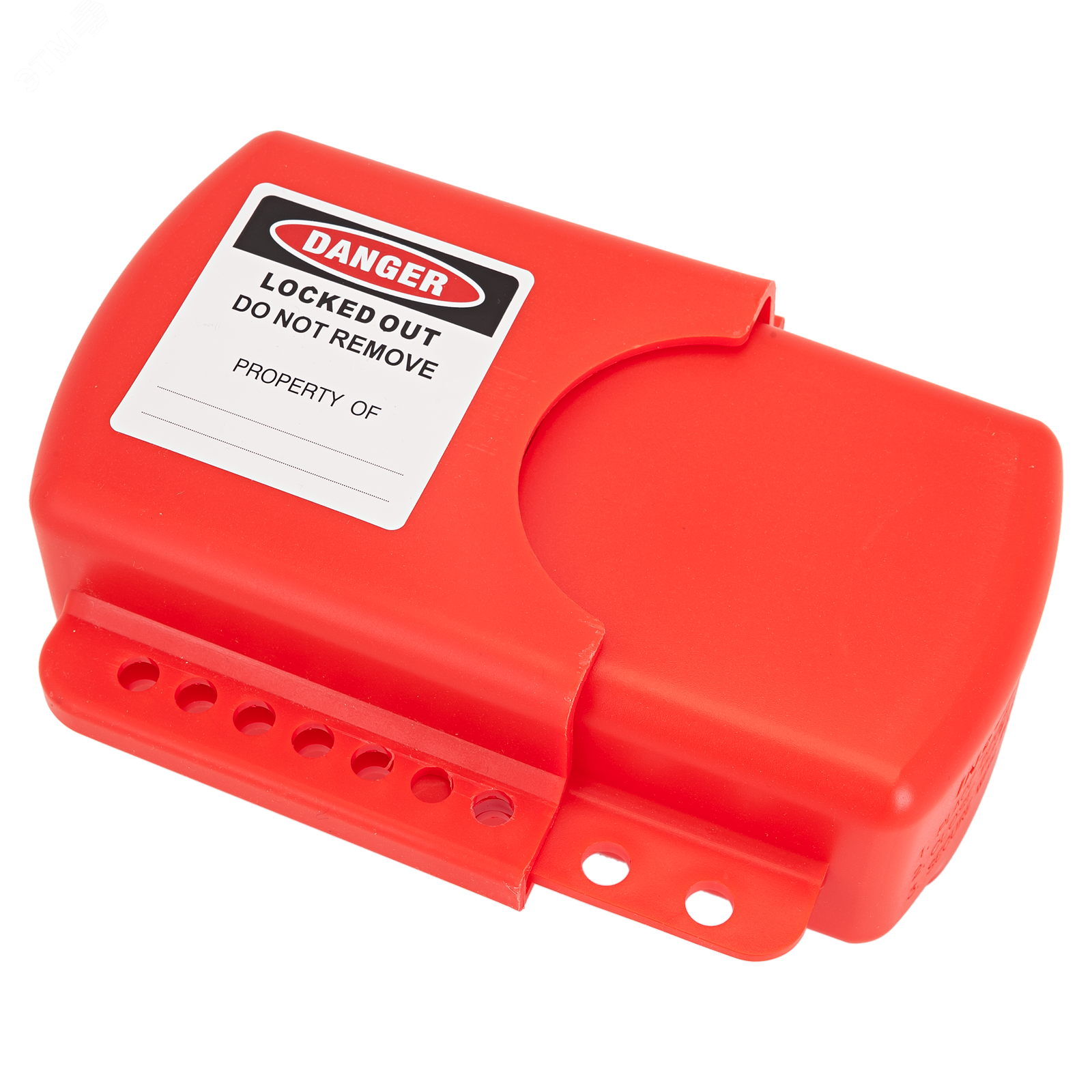 Изображение товара Блокиратор фланцевых шаровых вентилей BD-F08 150x220x70 мм красный