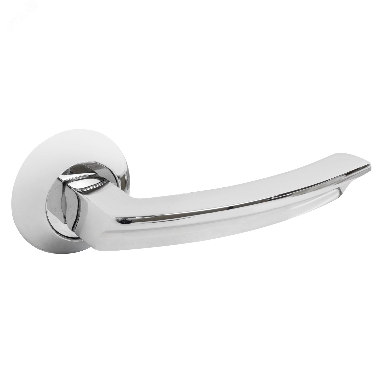 Изображение товара Комплект ручек СТАНДАРТ P93 CP хром для деревянных и легких металлических дверей