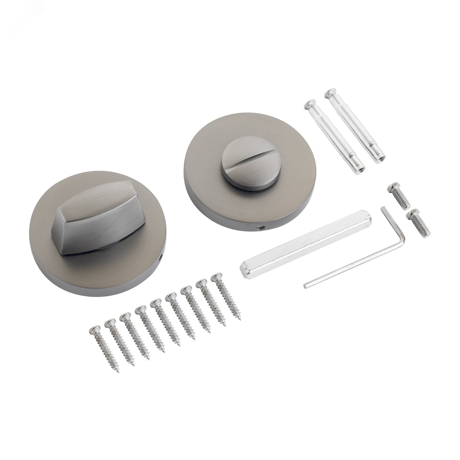 Изображение товара Сантехническая завертка к ручкам АЛЛЮР АРТ BK-R9 MBN графит комплект