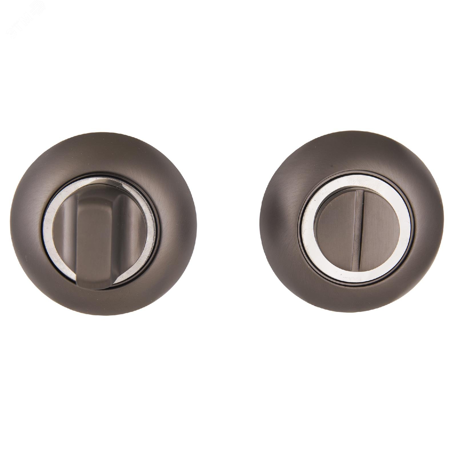 Изображение товара Завертка-фиксатор сантехническая для защелок, замков, задвижек к ручкам АЛЛЮР АРТ BK-R1 MBN (3142) графит (шт)