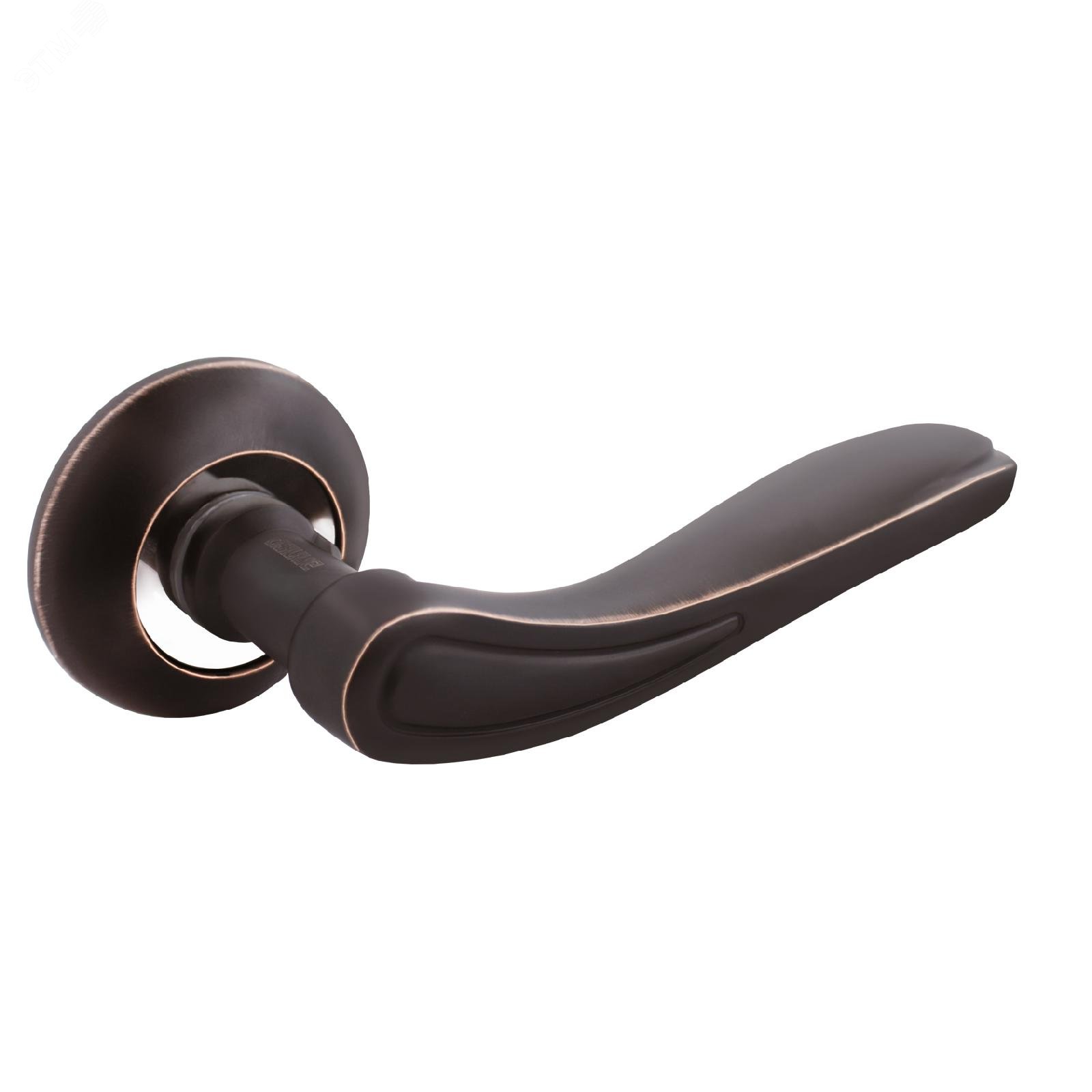 Изображение товара Ручка на квадратной накладке (комплект). АЛЛЮР АРТЛАЙЗА ORB (1850) тёмная медь (шт)