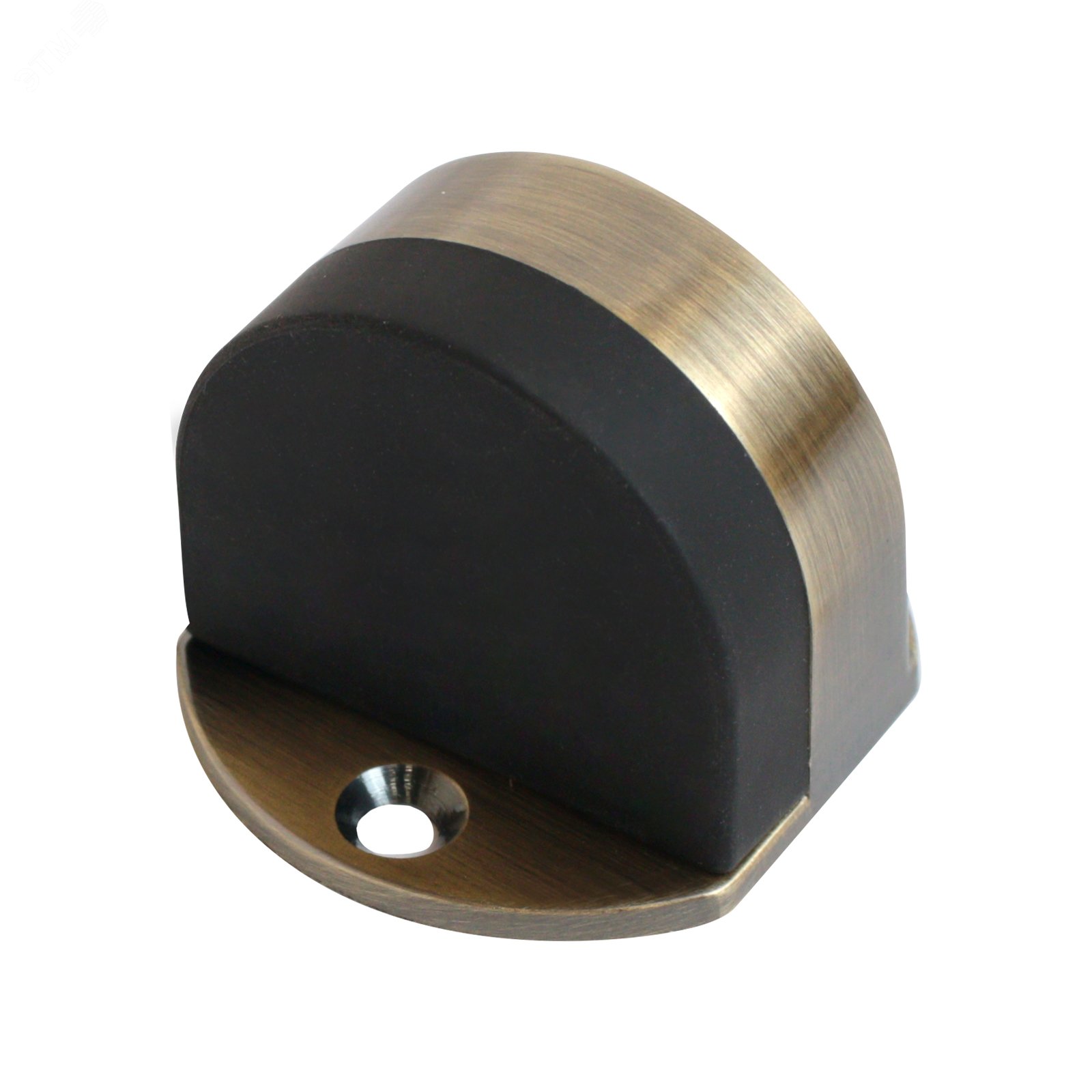 Изображение товара Ограничитель дверной напольный стальной 611+3М AB бронза крепление скотч