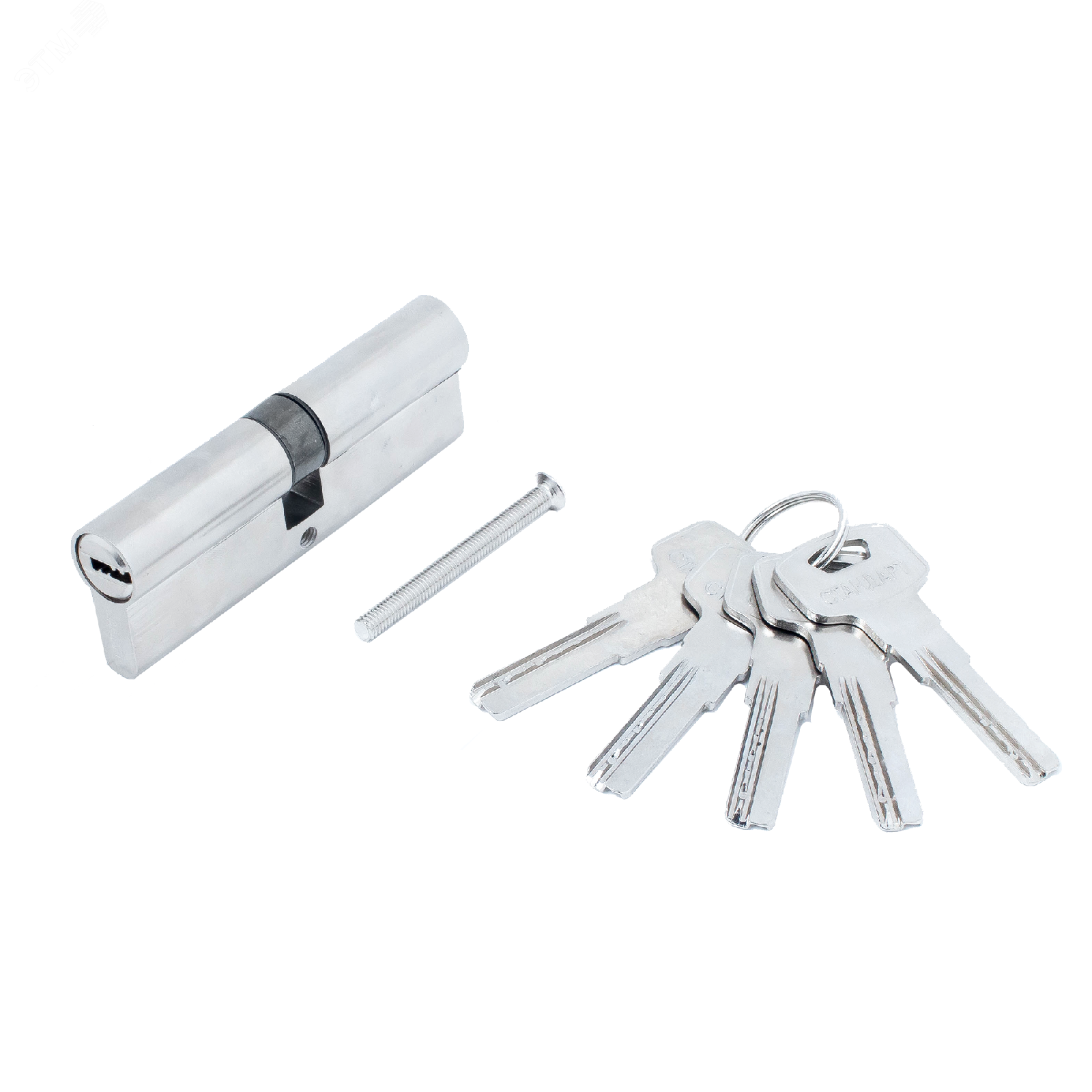 Изображение товара Цилиндровый механизм для врезных замков Z.F.90-5K хром 90 мм