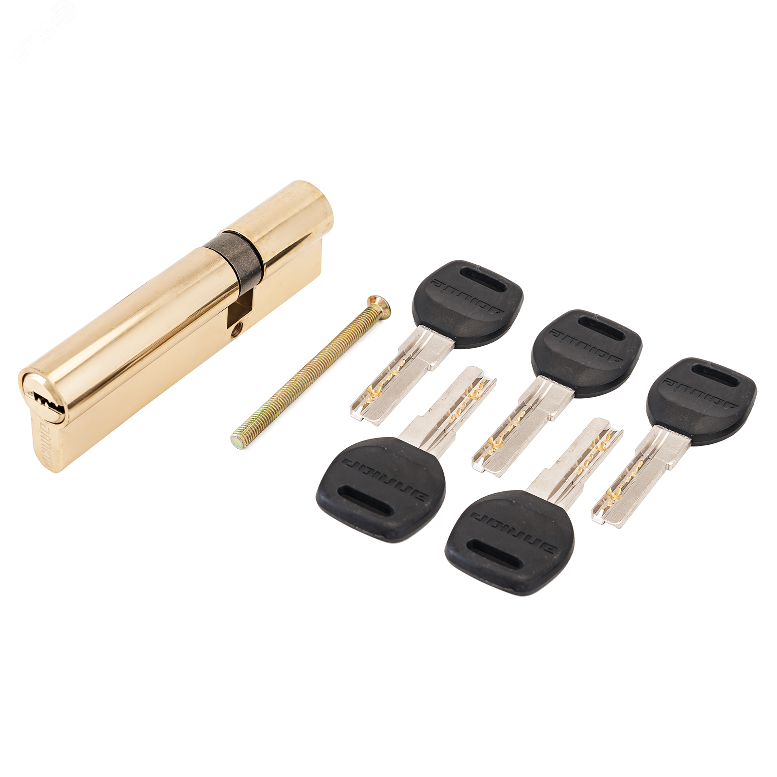 Изображение товара Механизм цилиндровый для врезных замков, АЛЛЮР HD F 100-5К BP(30x10x60) золото (латунь) (шт)