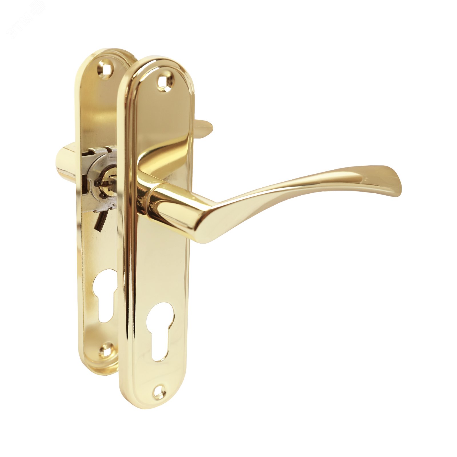 Изображение товара Комплект ручек АЛЛЮР 103-1 61,5 мм GP латунь (шт)