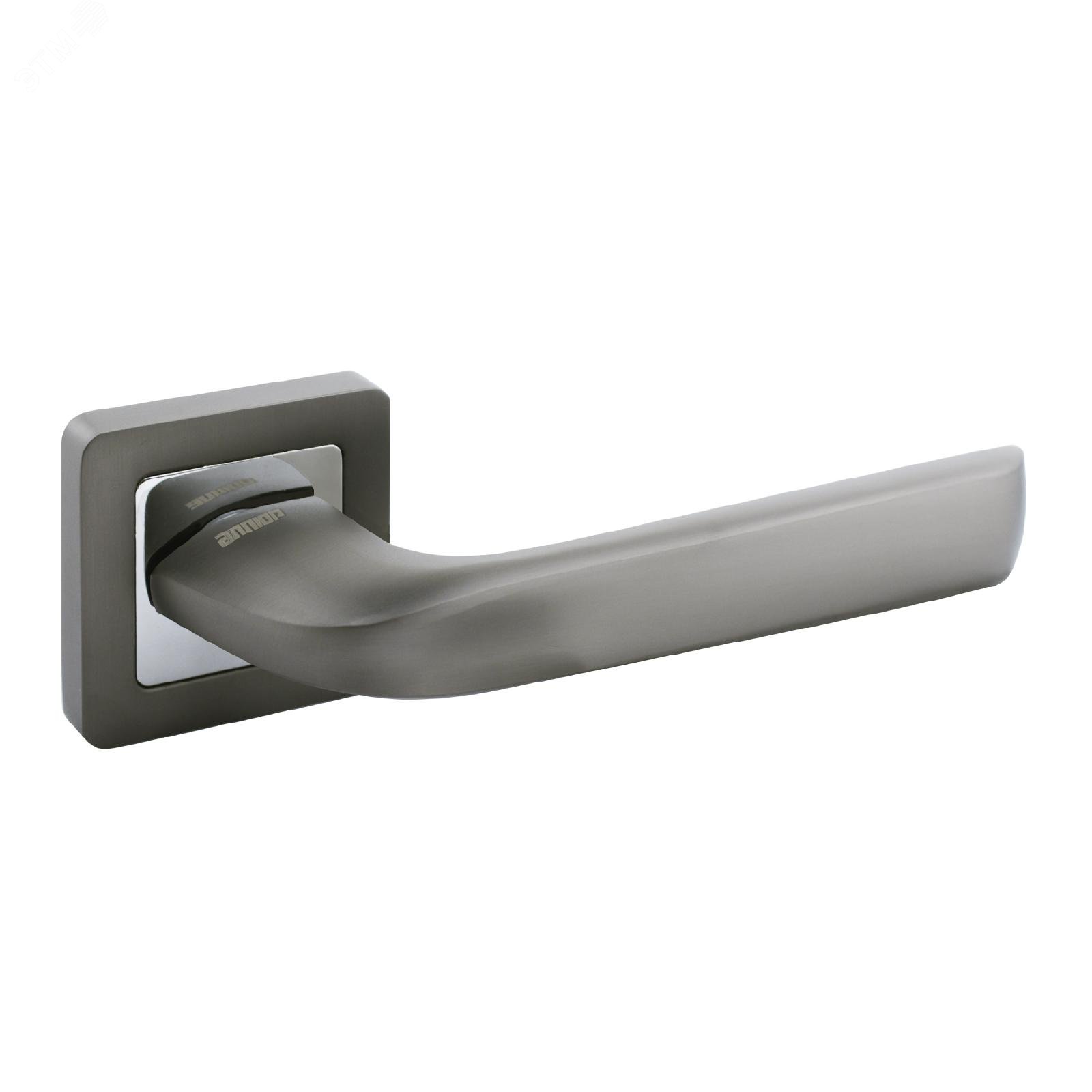 Изображение товара Ручка на квадратной накладке (комплект). АЛЛЮР АРТОДРИ MBN (2440) графит (шт)