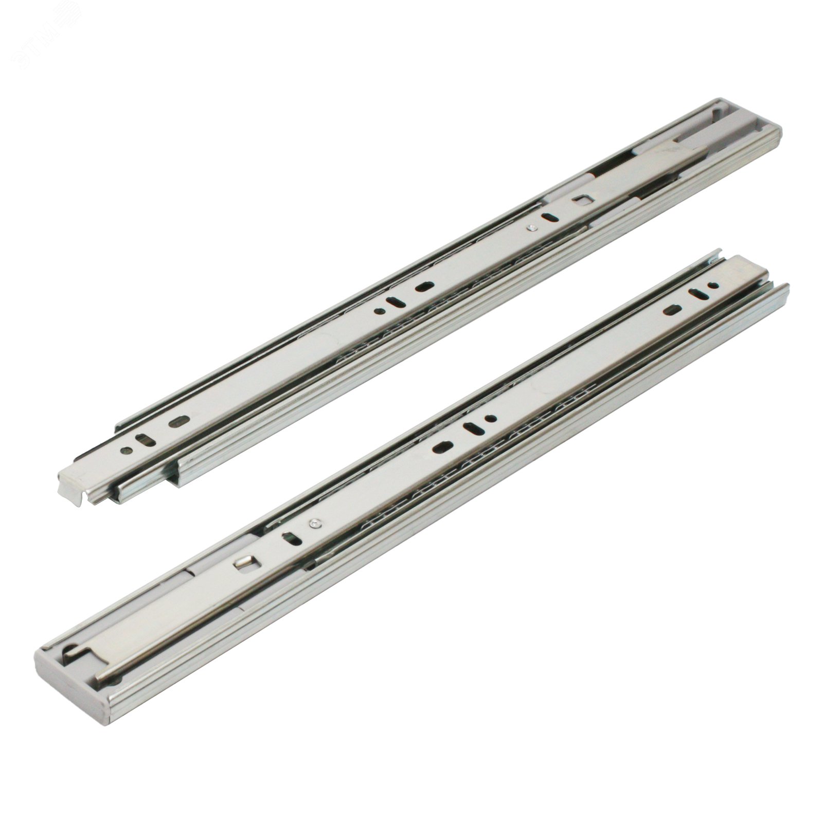 Изображение товара Направляющие шариковые с доводчиком StahlBuro 35-350 /14" хром для мебели