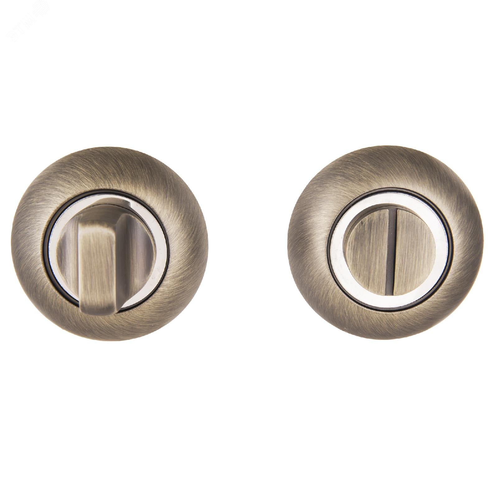 Изображение товара Завертка-фиксатор сантехническая для защелок, замков, задвижек к ручкам АЛЛЮР АРТ BK-R1 MAB (3132) бронза матовая (шт)