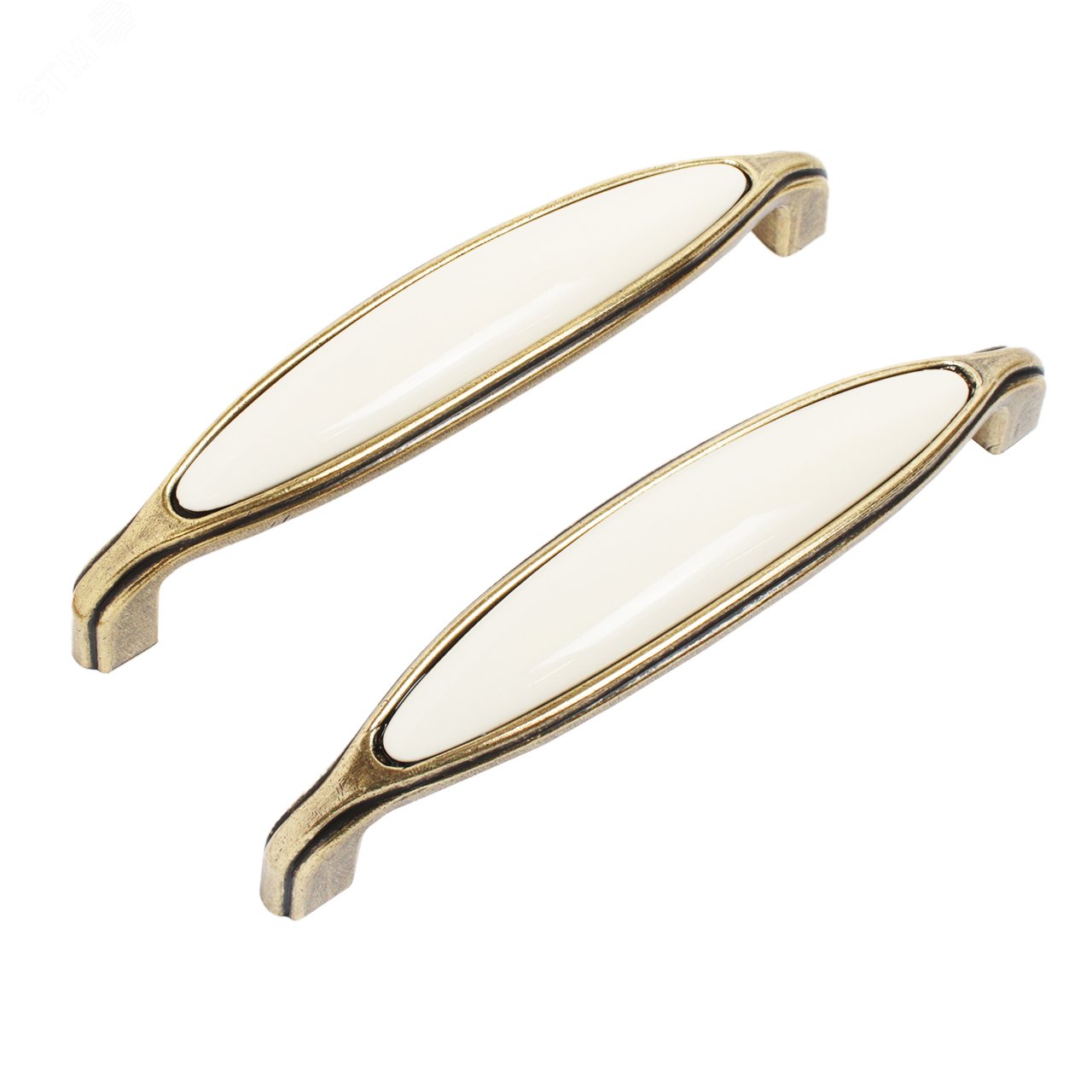 Изображение товара Ручка-скоба мебельная StahlBuro C0003-128 старая бронза 2шт