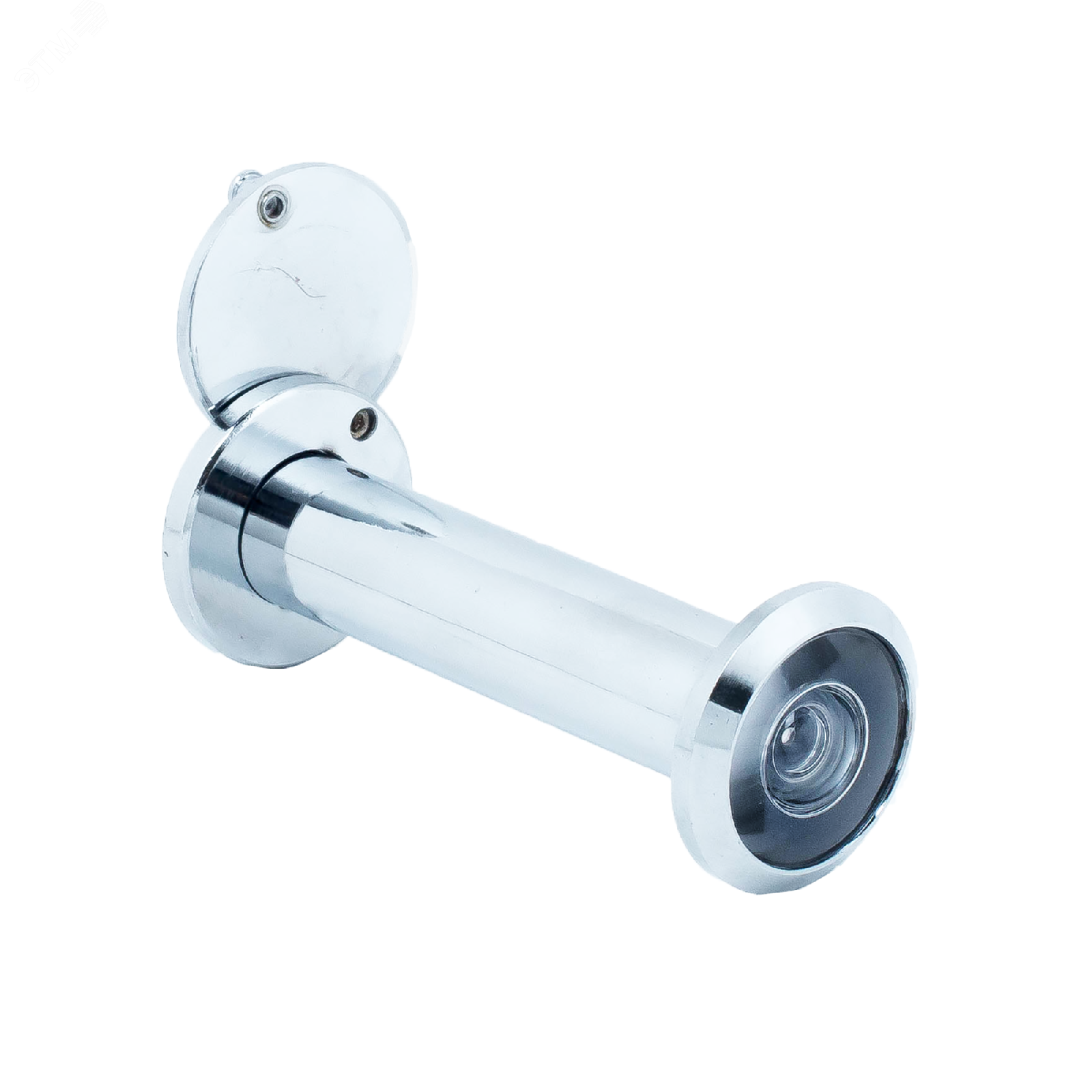 Изображение товара Глазок дверной для металлических и деревянных входных дверей толщиной 70-120мм, АЛЛЮР ГДШ-5 БШт 70-120мм хром (шт)