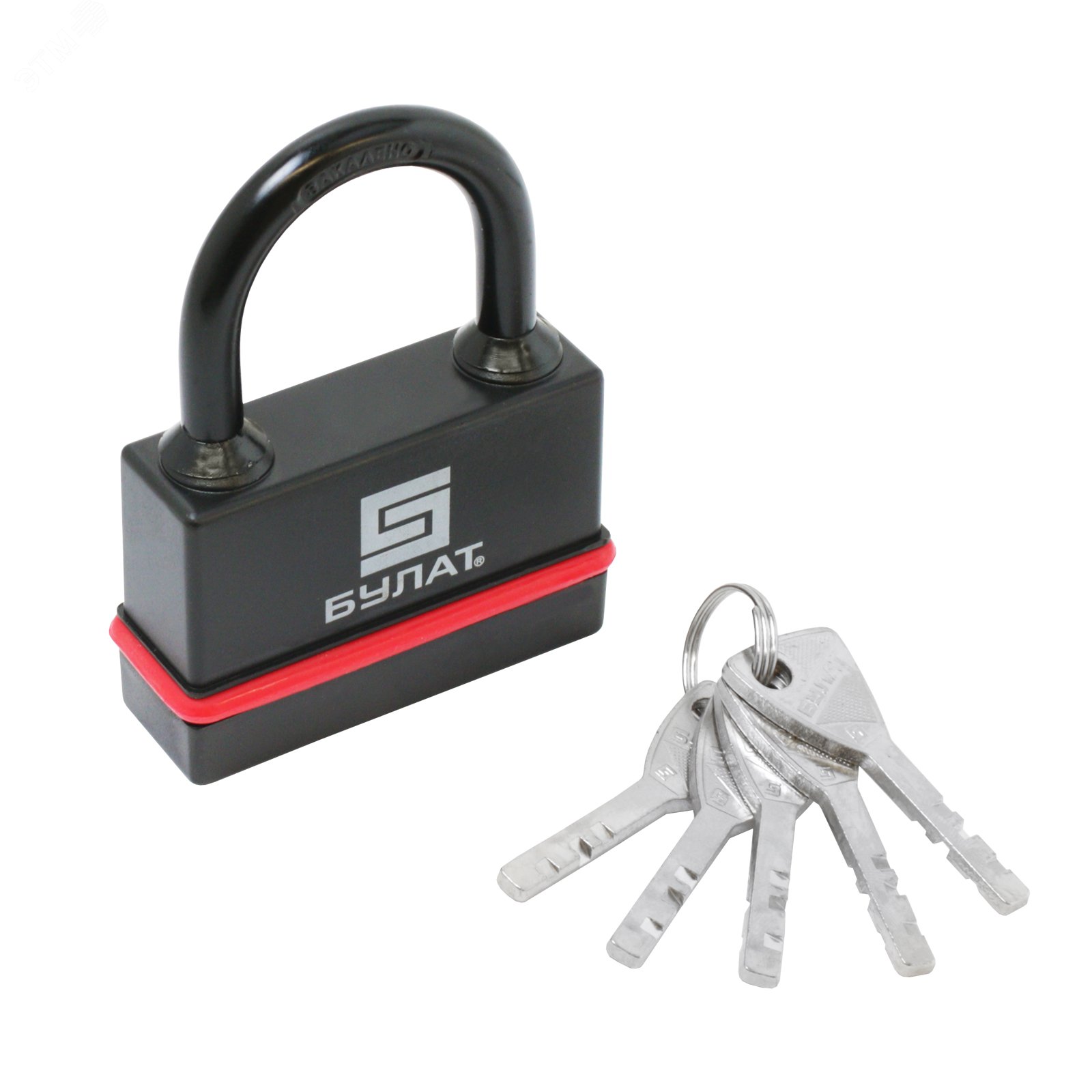 Изображение товара Замок навесной Булат ВС 3-Н75 ПЛ всепогодный 5кл. d=10мм (шт)