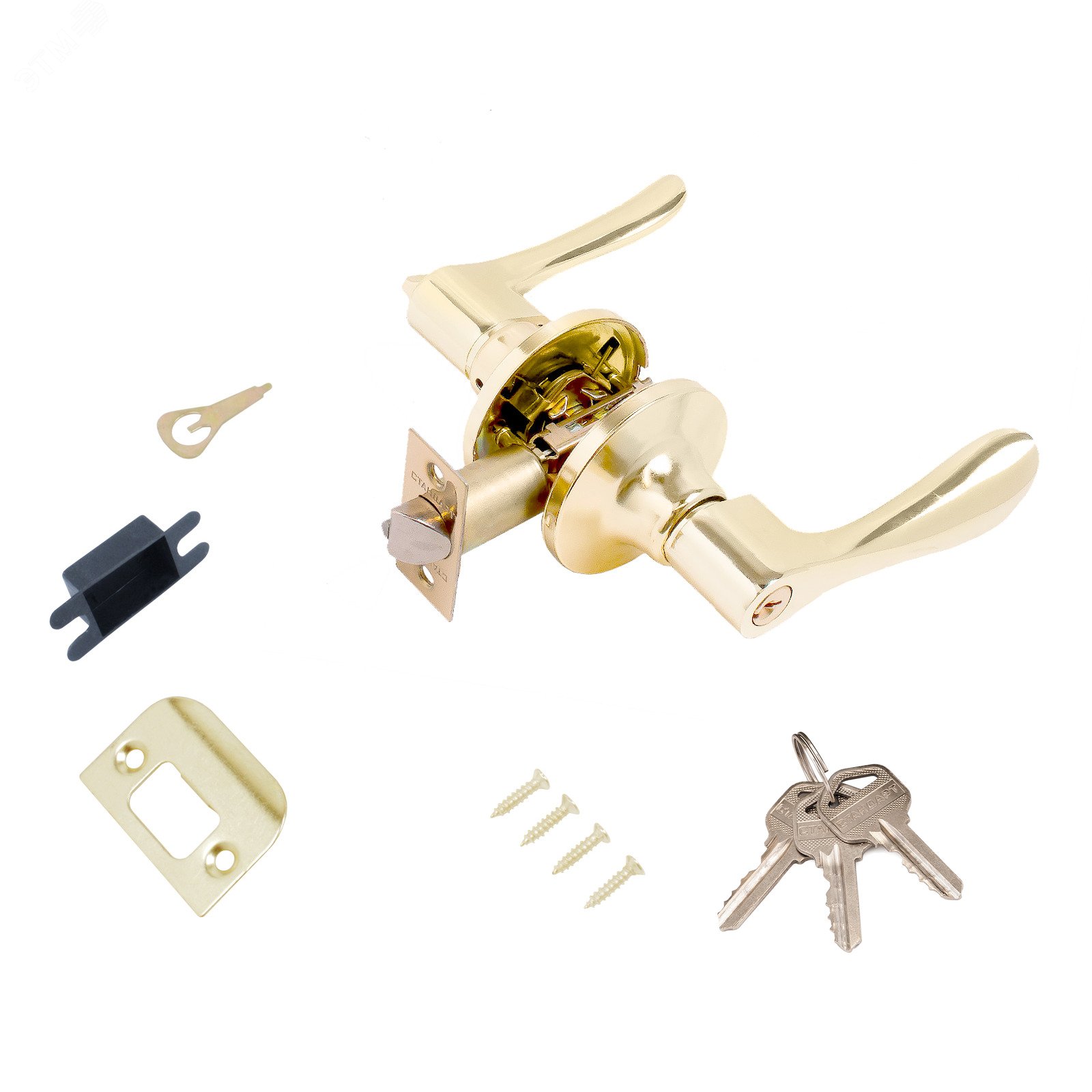 Изображение товара Защёлка СТАНДАРТ 8531 ET PB золото для межкомнатных дверей