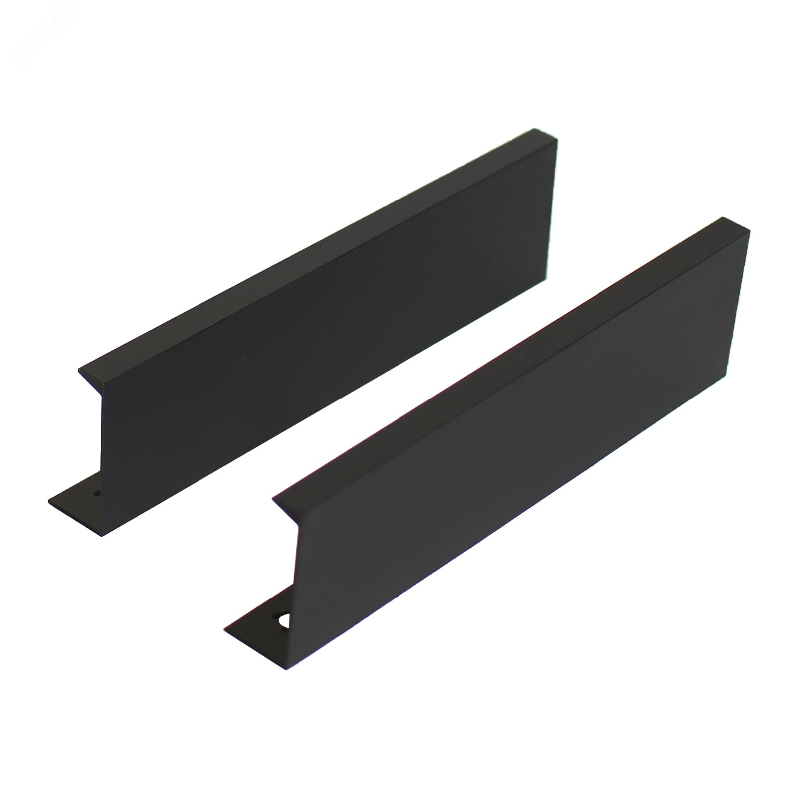 Изображение товара Ручка-профиль мебельная StahlBuro A306-128 2 шт черная матовая