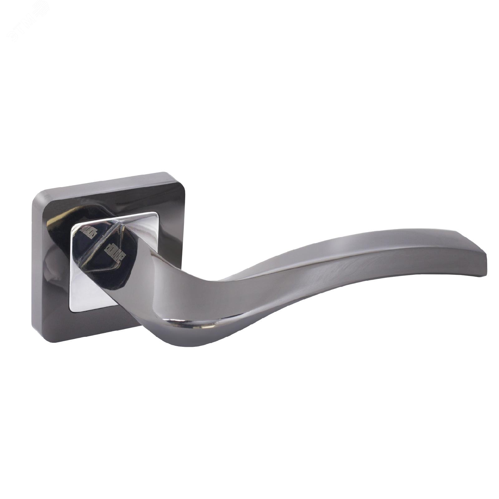 Изображение товара Ручка на квадратной накладке (комплект). АЛЛЮР АРТПАОЛА BT (21140) черный титан (шт)