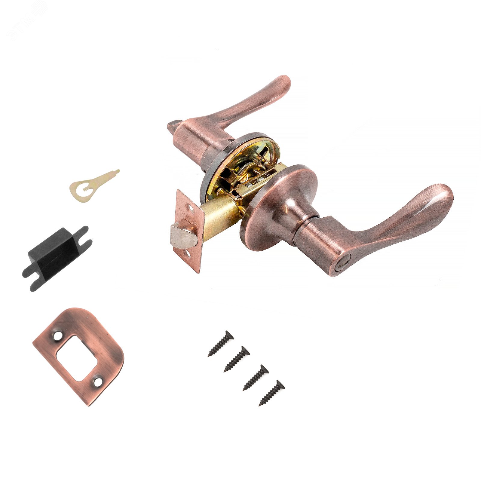 Изображение товара Защёлка СТАНДАРТ 8531 BK AC медь фикс для межкомнатных дверей