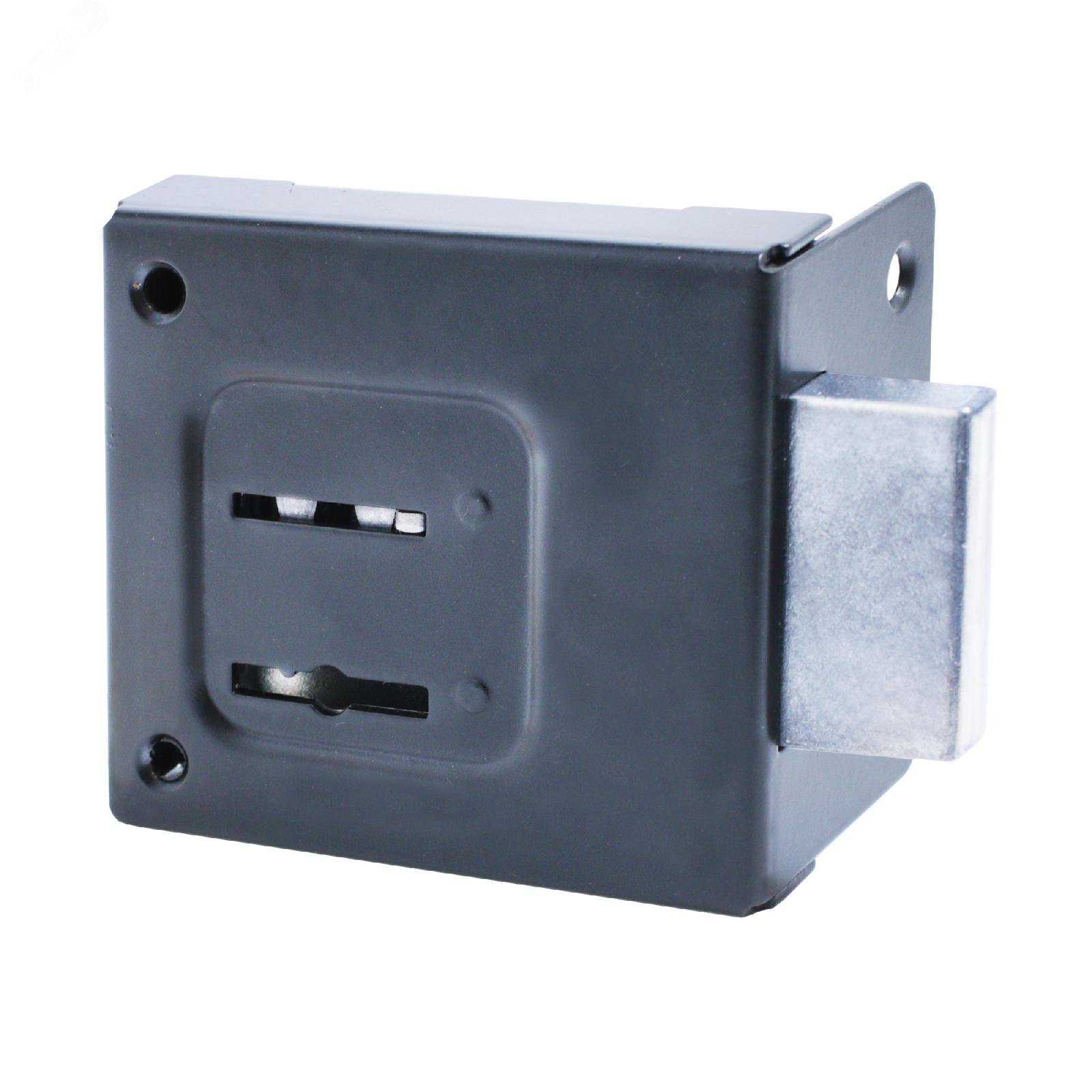 Изображение товара Замок накладной Птимаш ЗН4-1 черный для дверей и контейнеров