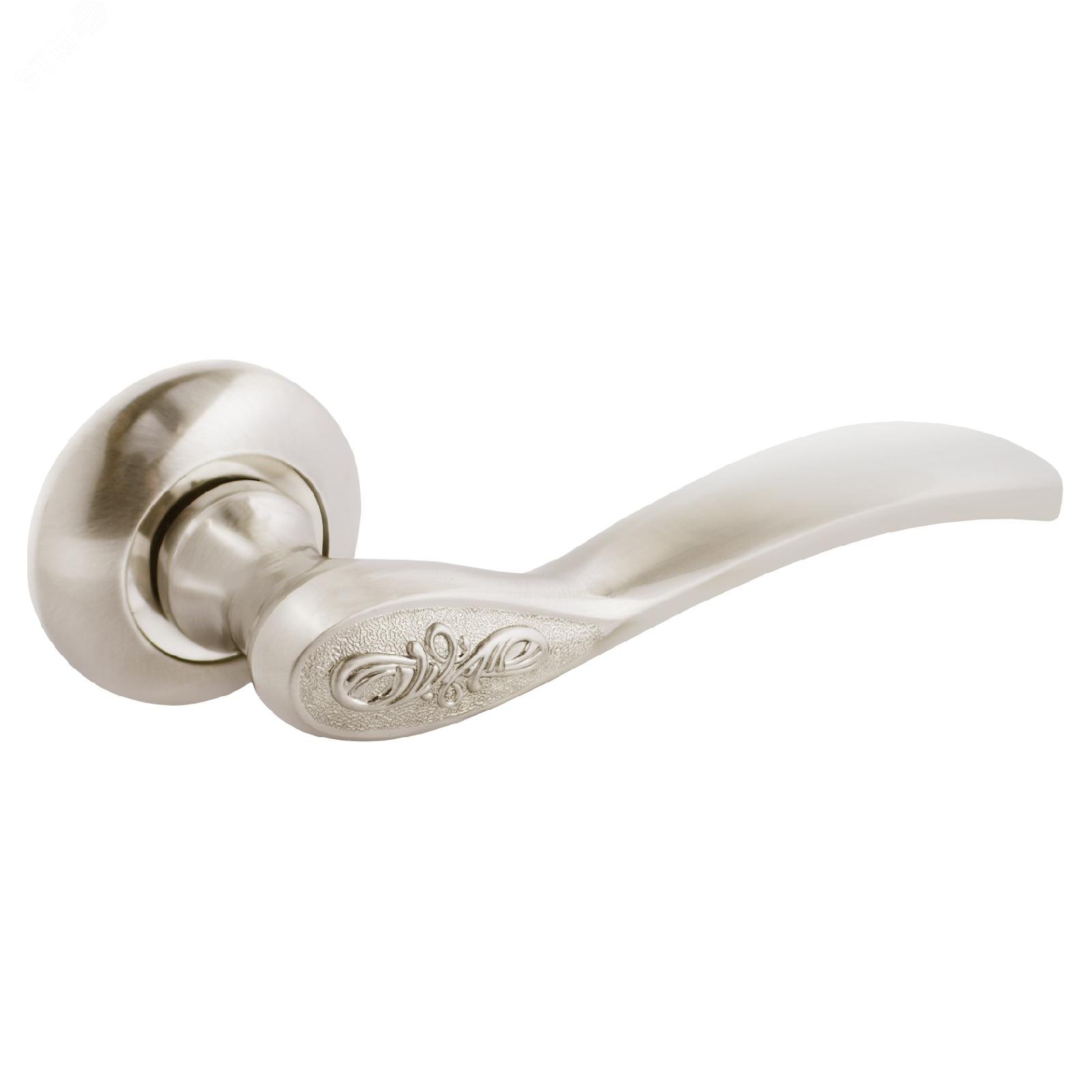 Изображение товара Ручка на круглой накладке (комплект). АЛЛЮР АРТ ШЭРОН SN (1780) никель матовый (шт)