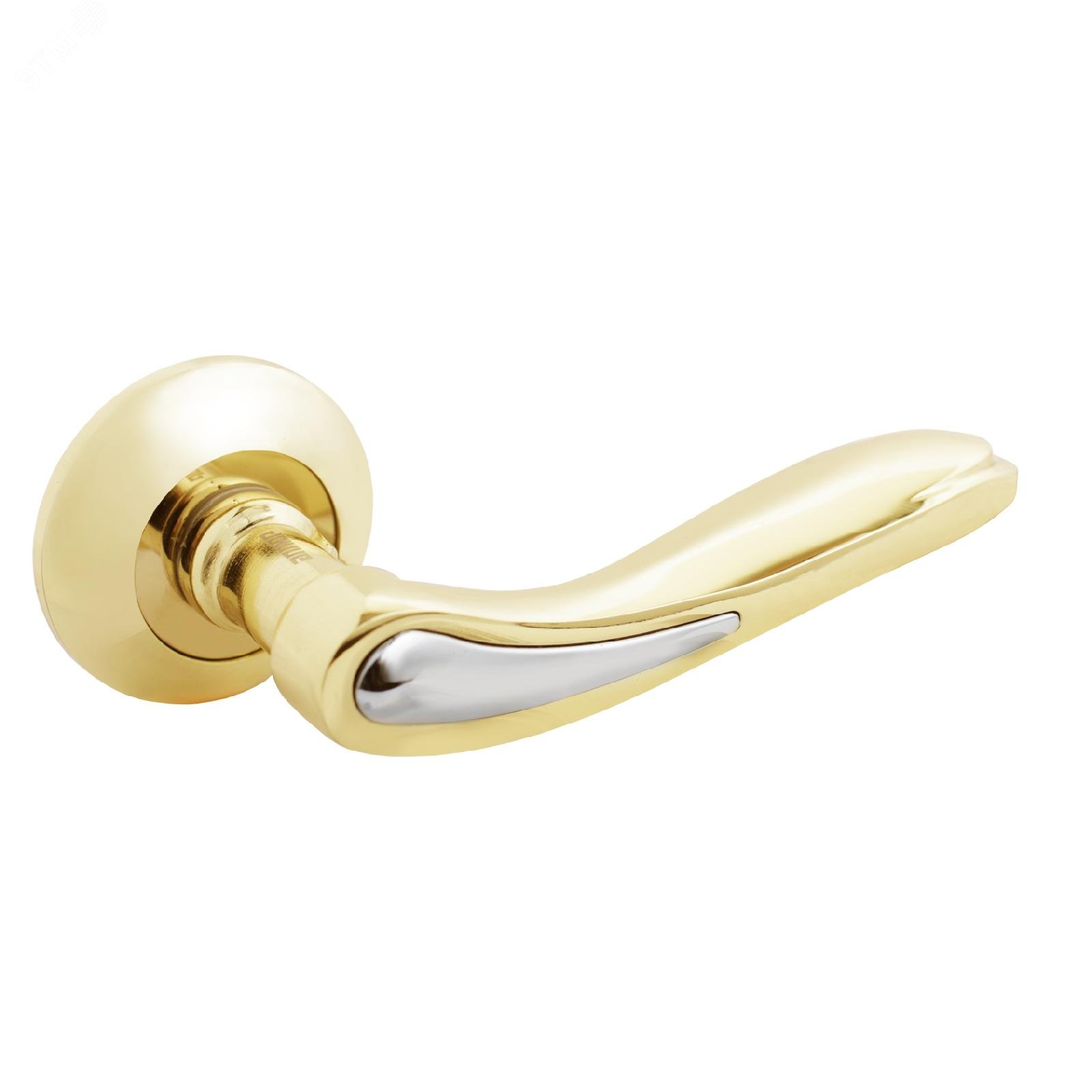 Изображение товара Ручка на квадратной накладке (комплект). АЛЛЮР А ТЛАЙЗА PB/CP (1862) золото (шт)