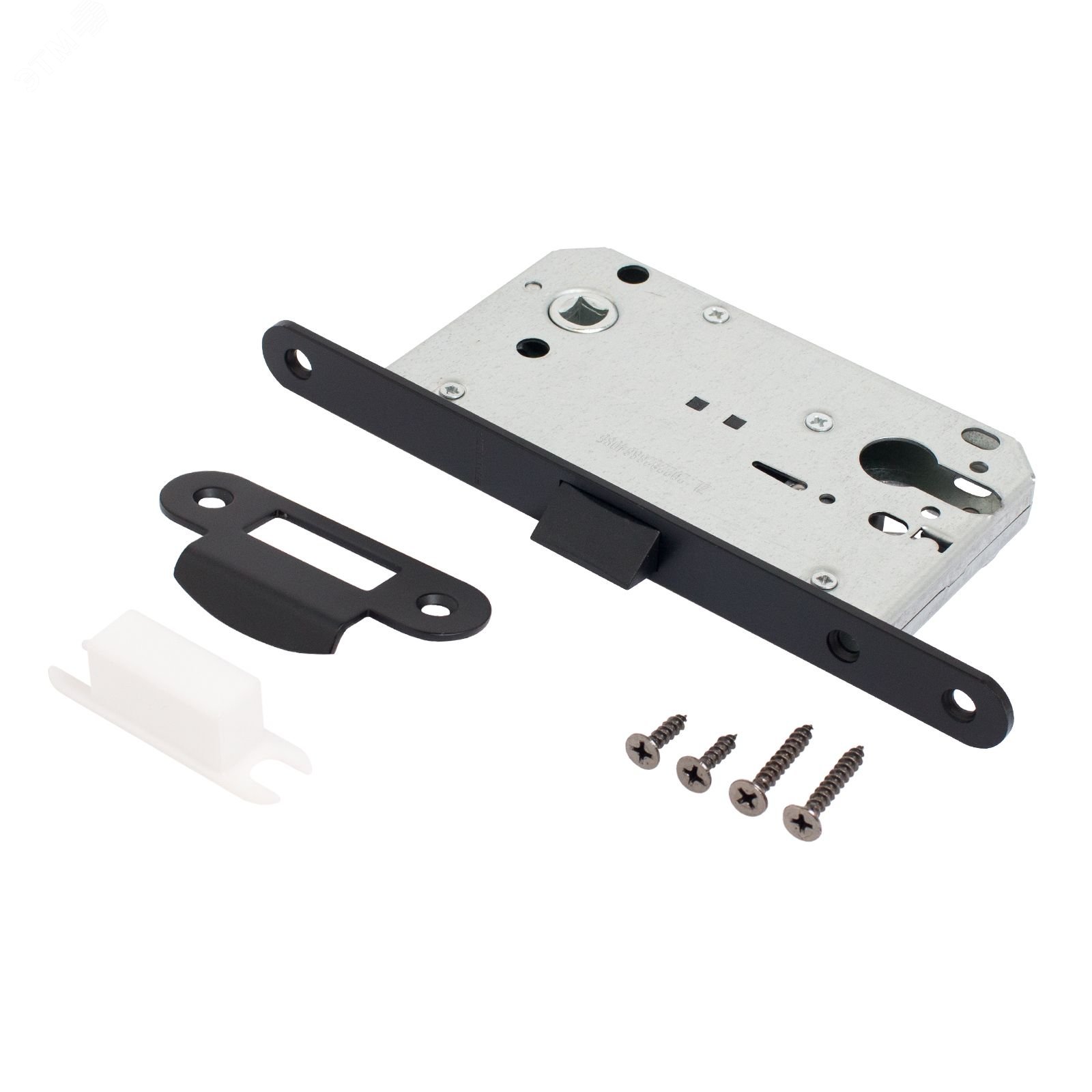 Изображение товара Врезной замок АЛЛЮР АРТ 5300-P BL матовый черный врезной механиз