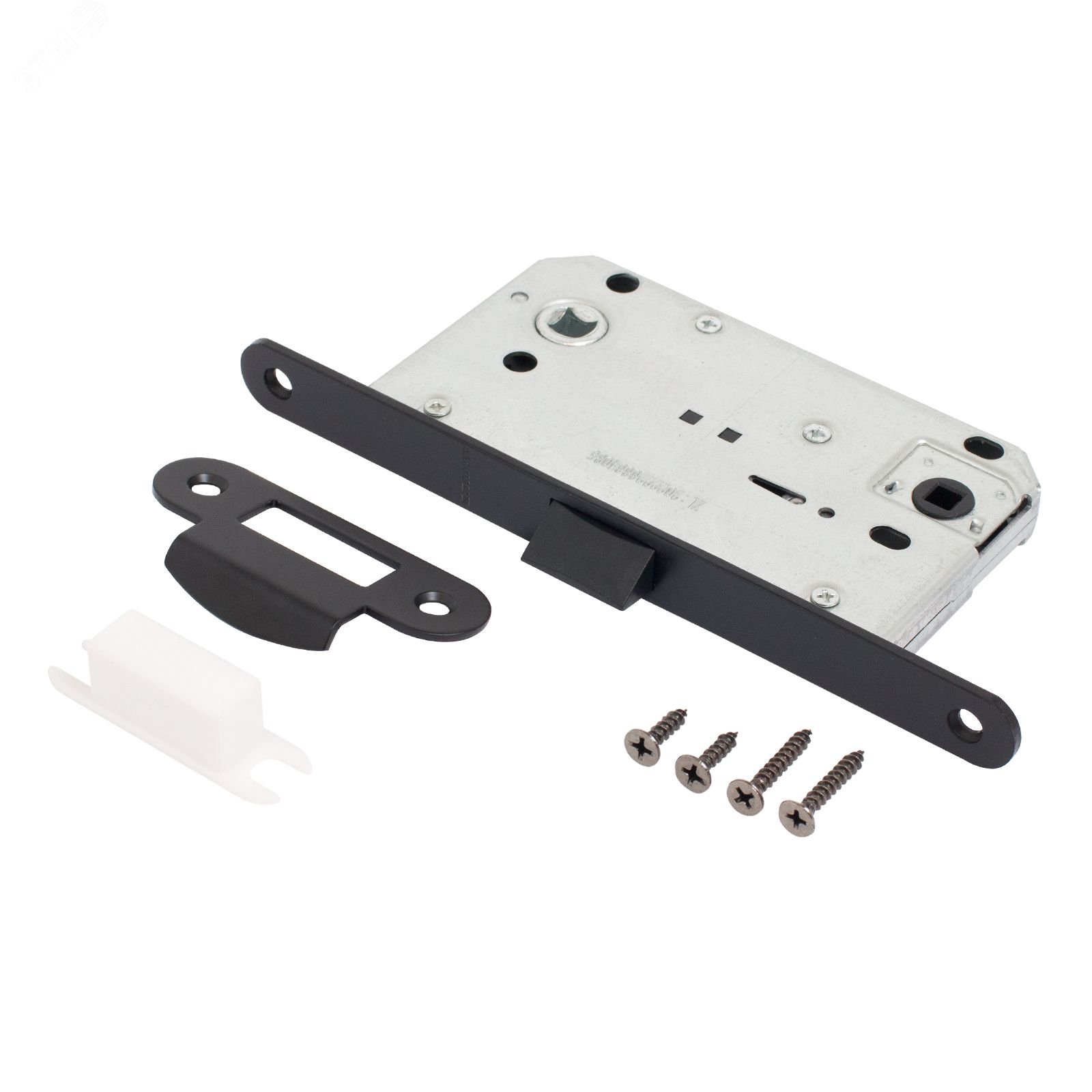 Изображение товара Защёлка АЛЛЮР АРТ 5300-P-WC BL матовый черный с фиксатором