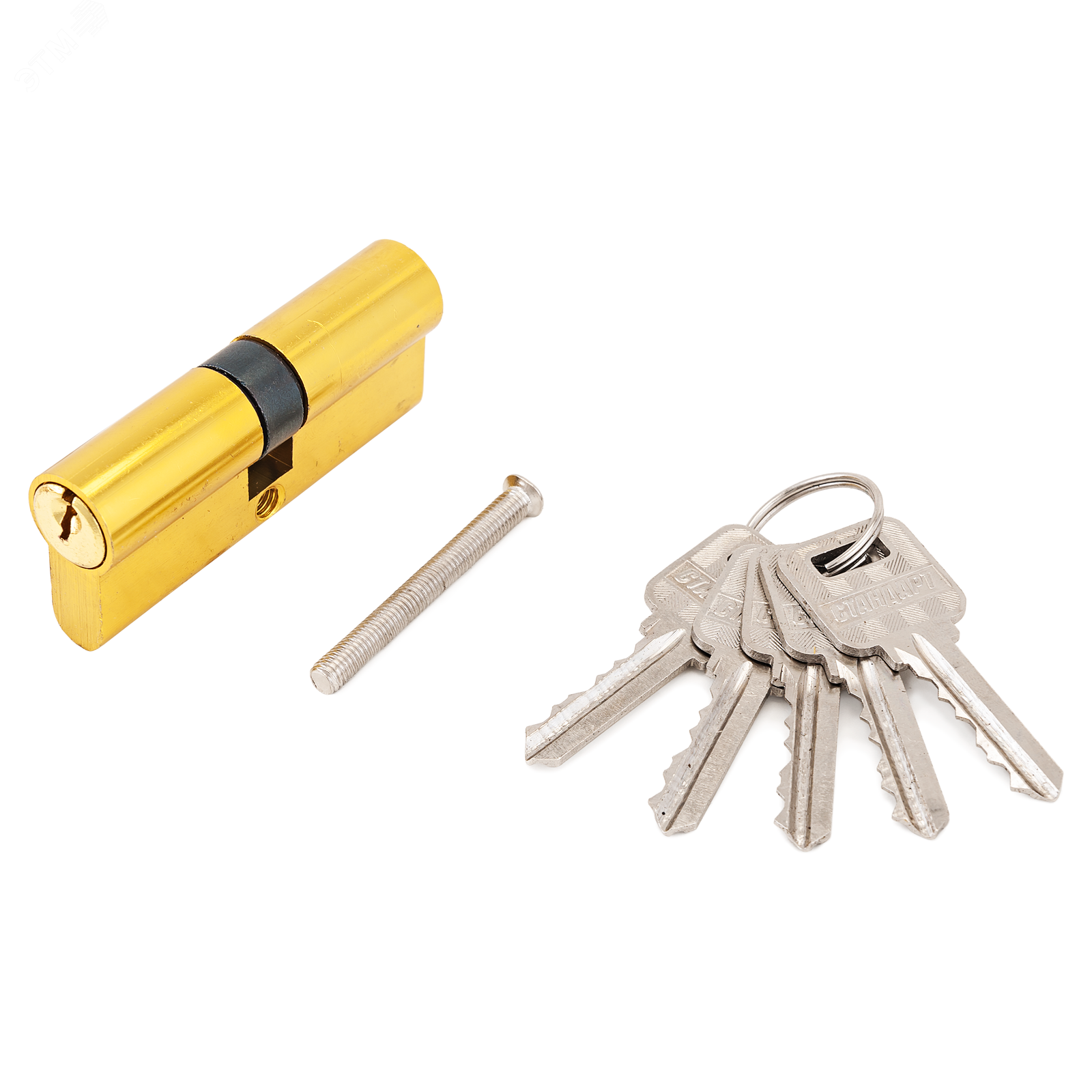 Изображение товара Цилиндровый механизм для врезных замков СТАНДАРТ 103/50,132/50 70мм золото