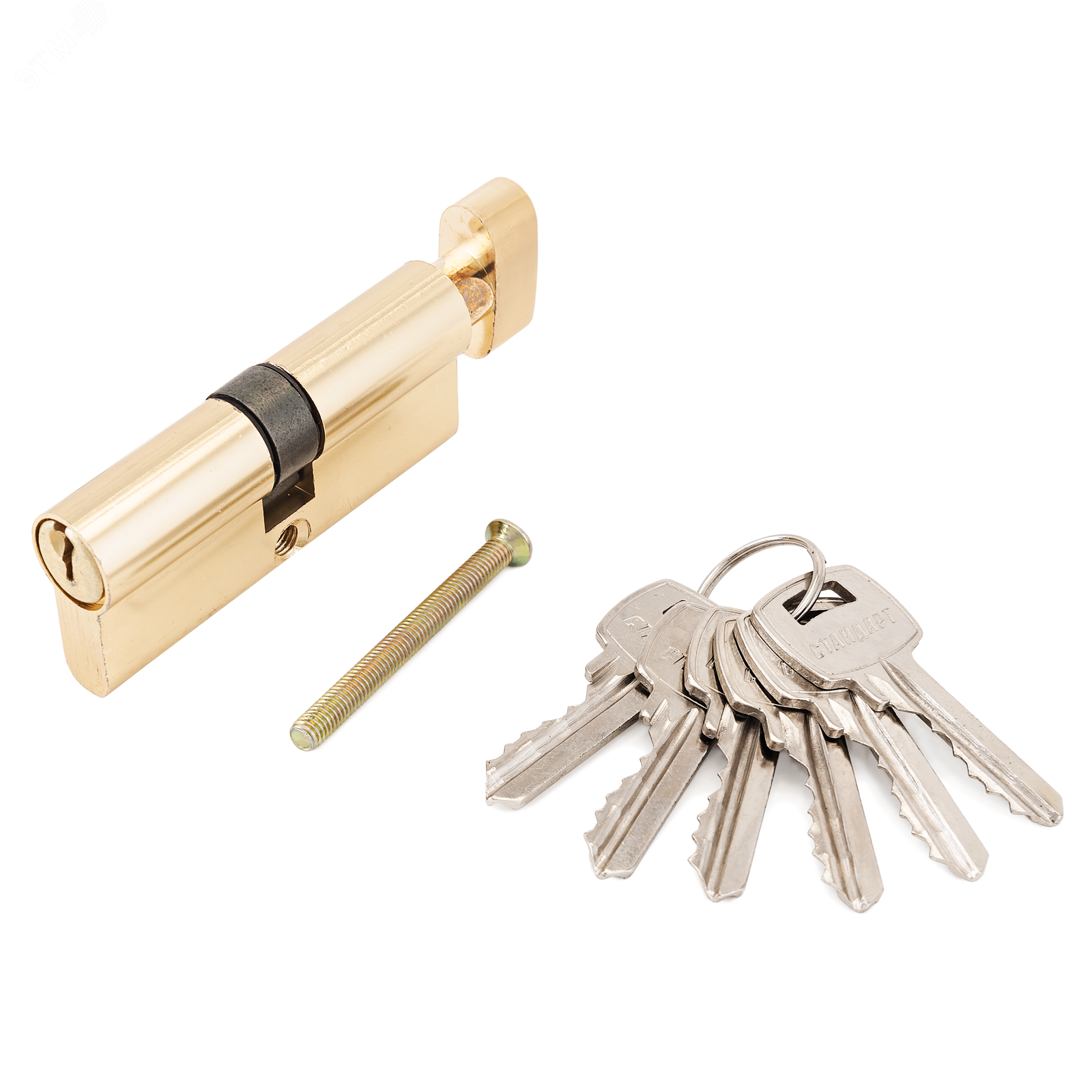Изображение товара Механизм цилиндровый для врезных замков 103/50В и 132/50В 70мм золотой