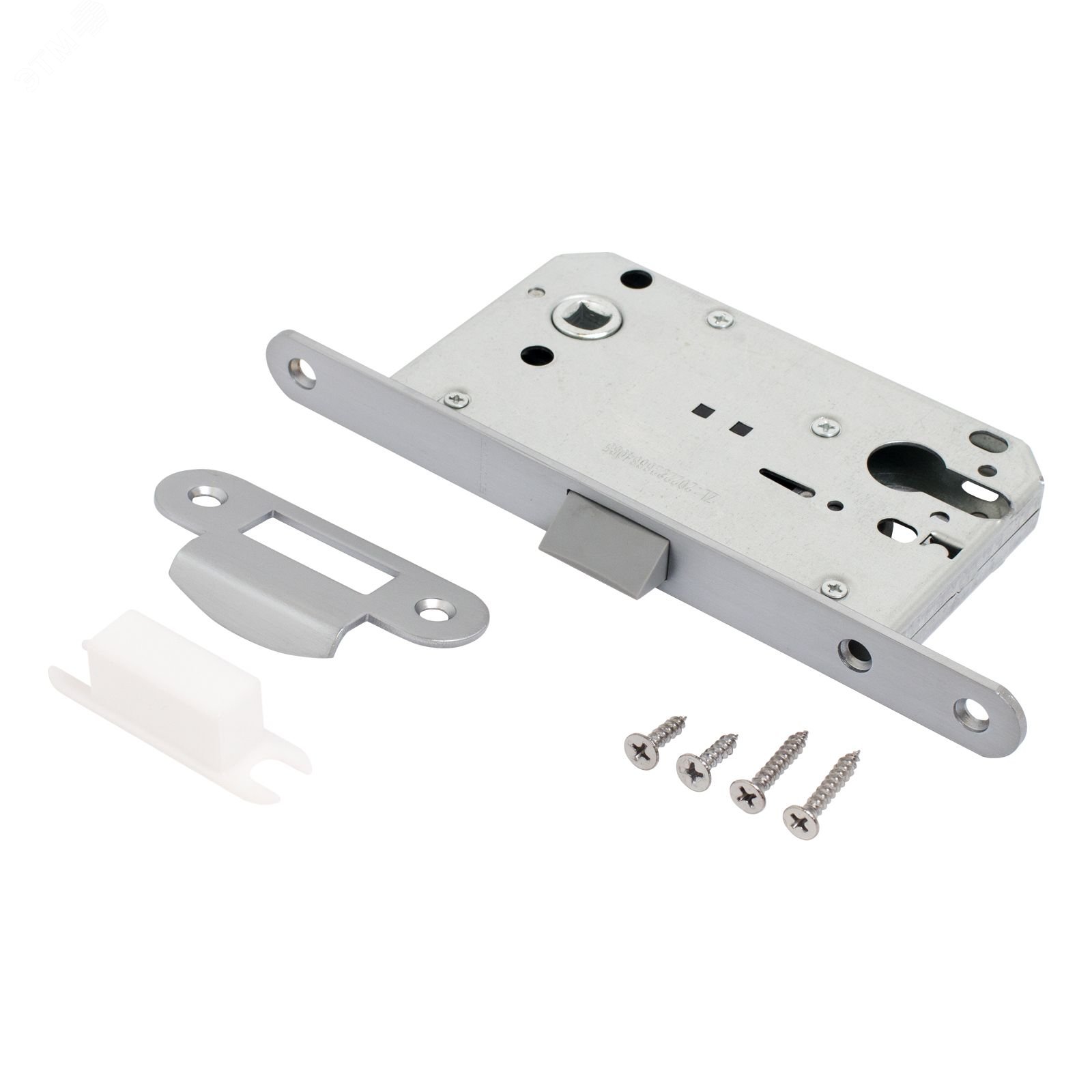 Изображение товара Защёлка АЛЛЮР АРТ 5300-P SC мат.хром без ц/м Замок врезной для дверей