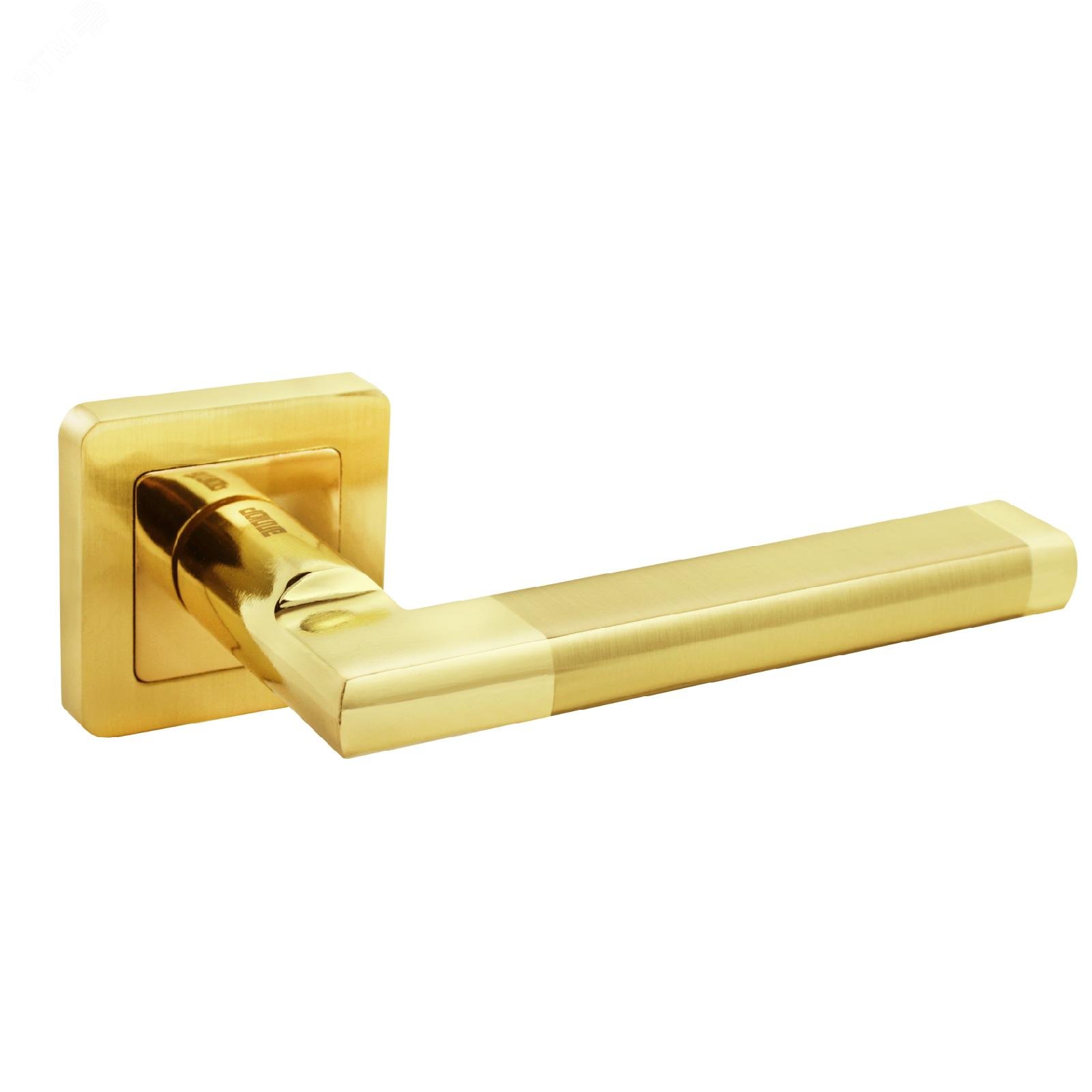 Изображение товара Ручка на круглой накладке (комплект). АЛЛЮР АРТ ВЕНСАН SB/PB (2676) золото матовое (шт)