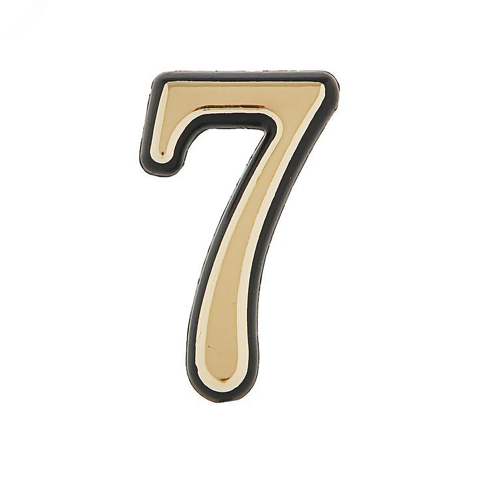 Изображение товара Цифра дверная на двусторонней клеевой основе. АЛЛЮР пластик 7 золото (шт)