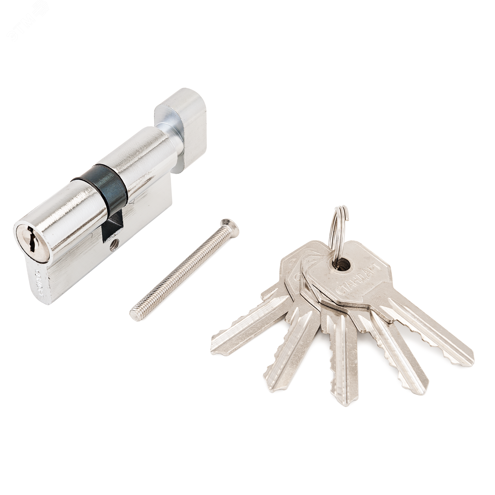 Изображение товара Цилиндровый механизм для врезных замков Z.I.70В-5K хром 70мм