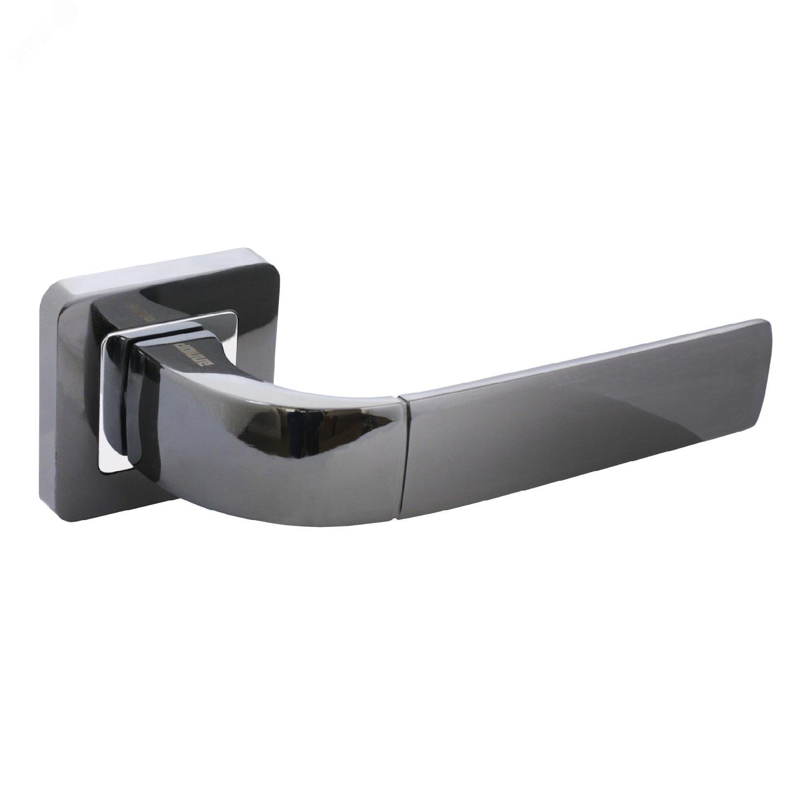 Изображение товара Ручка на квадратной накладке (комплект). АЛЛЮР АРТДЕНИО BT (22140) черный титан (шт)