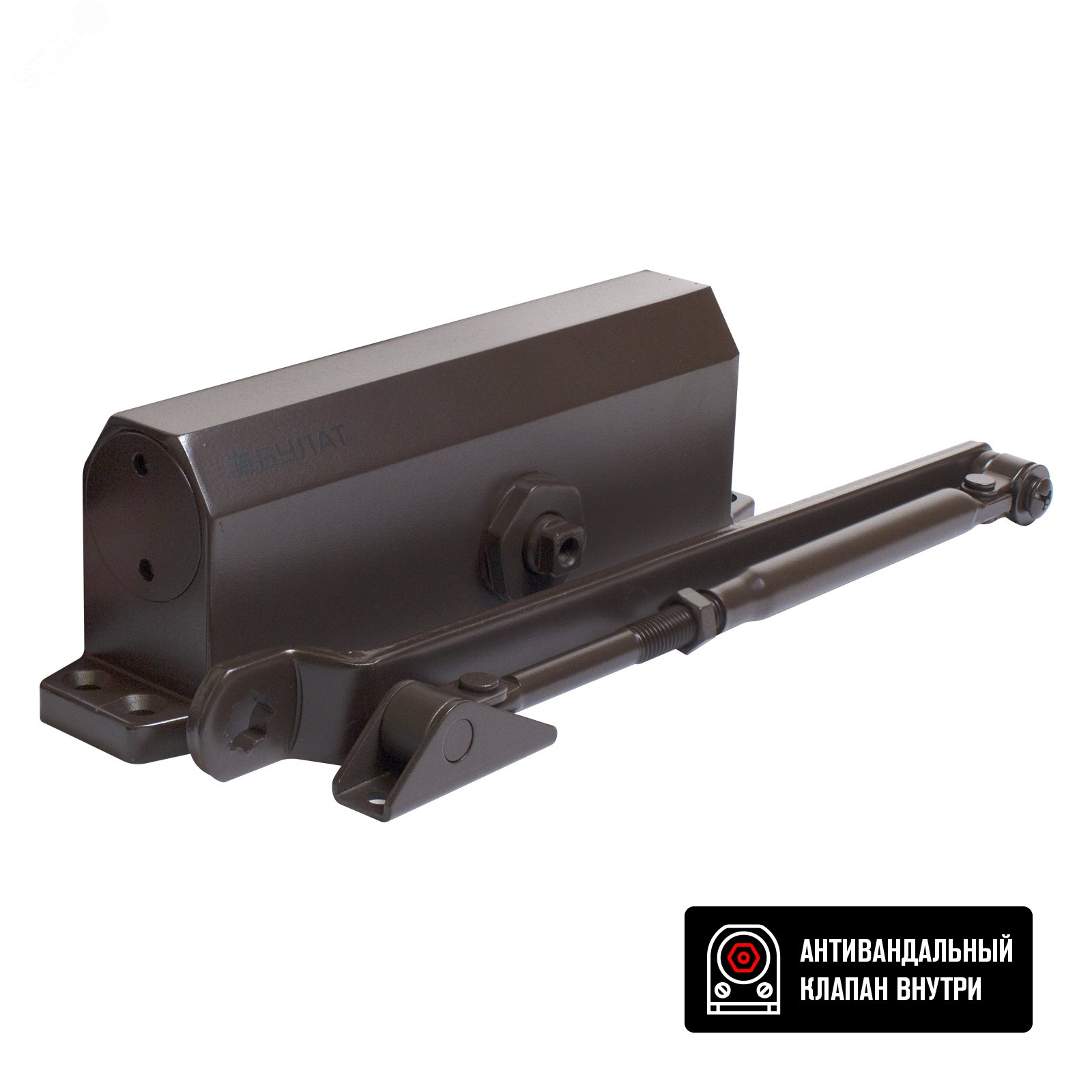 Изображение товара Дверной доводчик БУЛАТ ARCTIC ДД 504/5 A-С морозостойкий универсальный