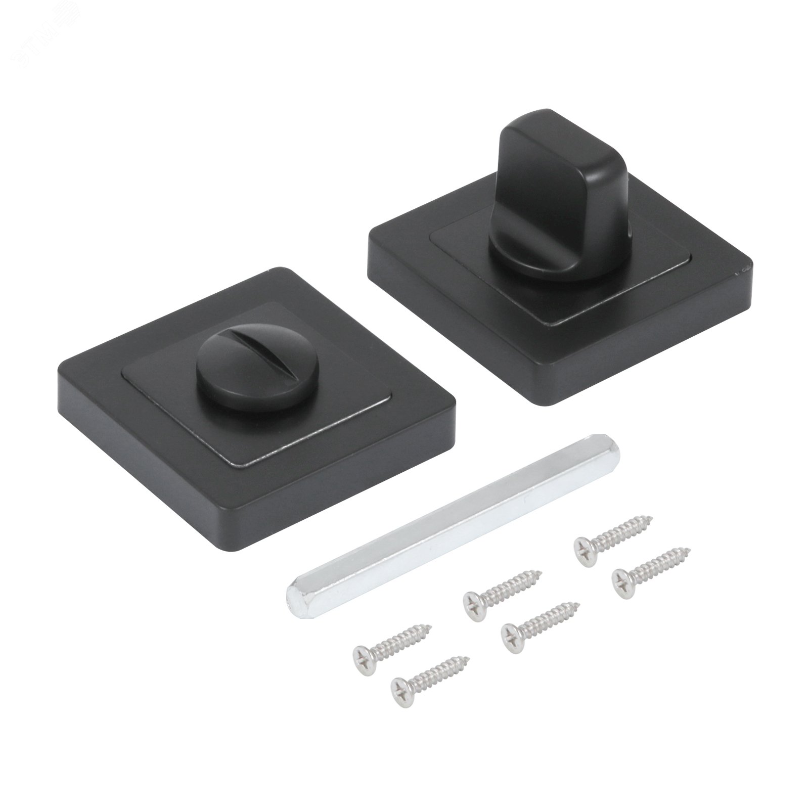 Изображение товара Сантехническая завертка к ручкам СТАНДАРТ P-BK-S1 BL матовый черный (шт)